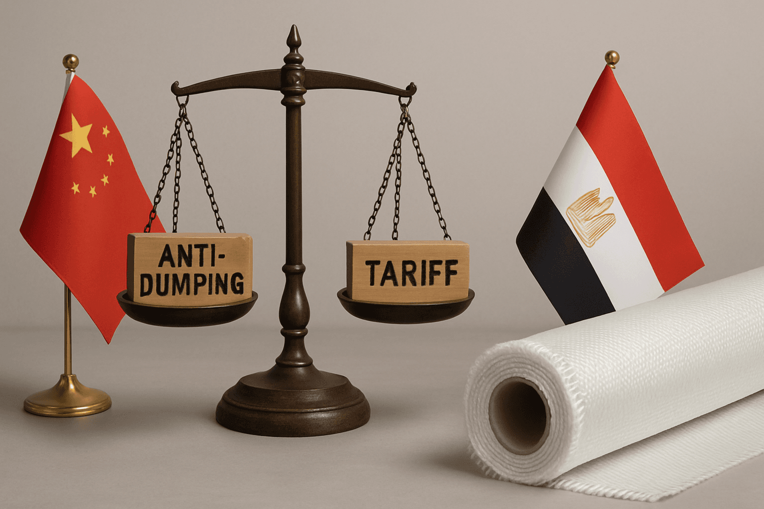 Maintien des droits antidumping sur certains tissus en fibres de verre originaires de Chine et d’Égypte, extension à Maroc et Turquie