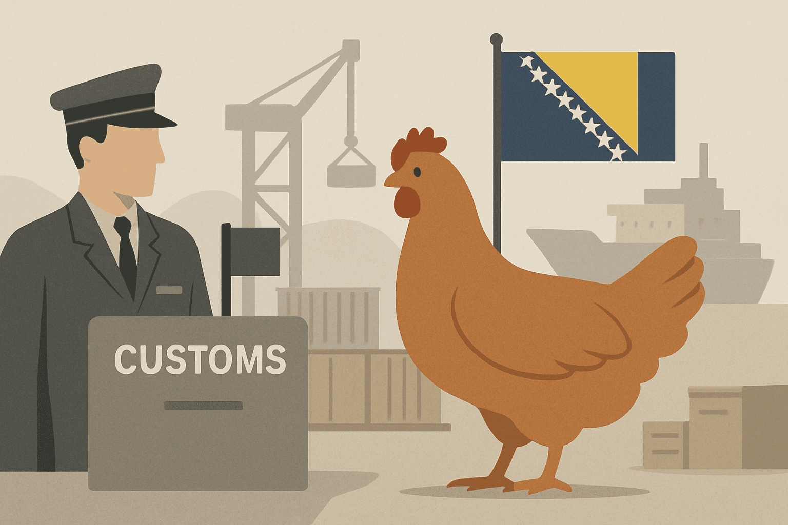 Grippe aviaire : levée partielle des restrictions sur les importations de volailles bosniennes