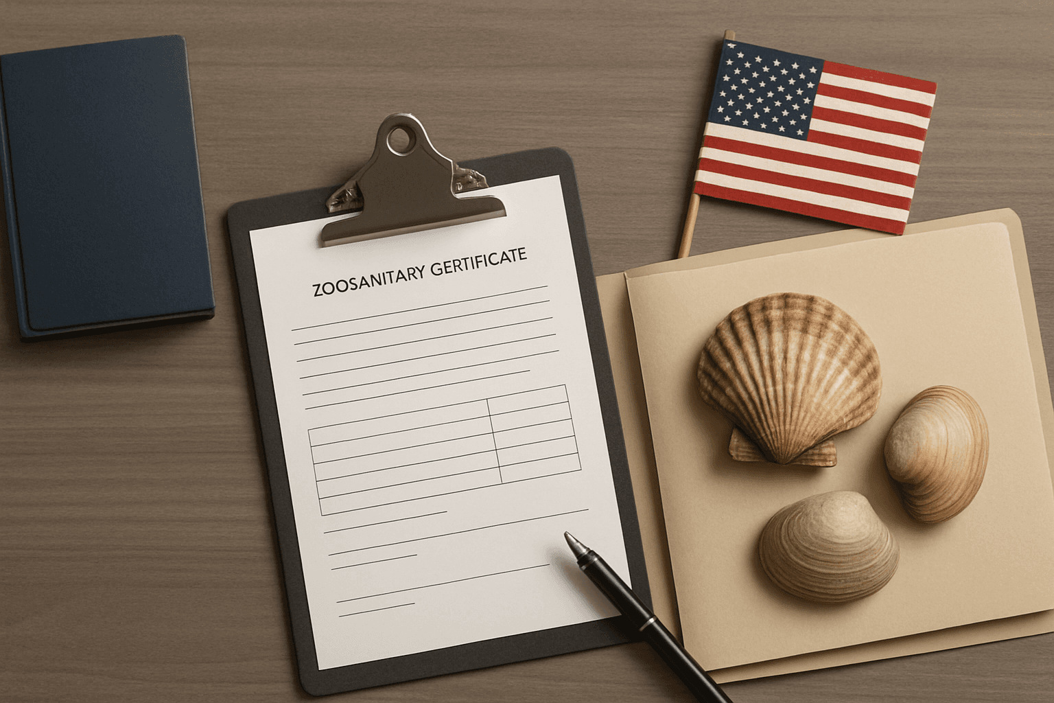 Modification du certificat zoosanitaire pour l'importation de mollusques et produits marins américains