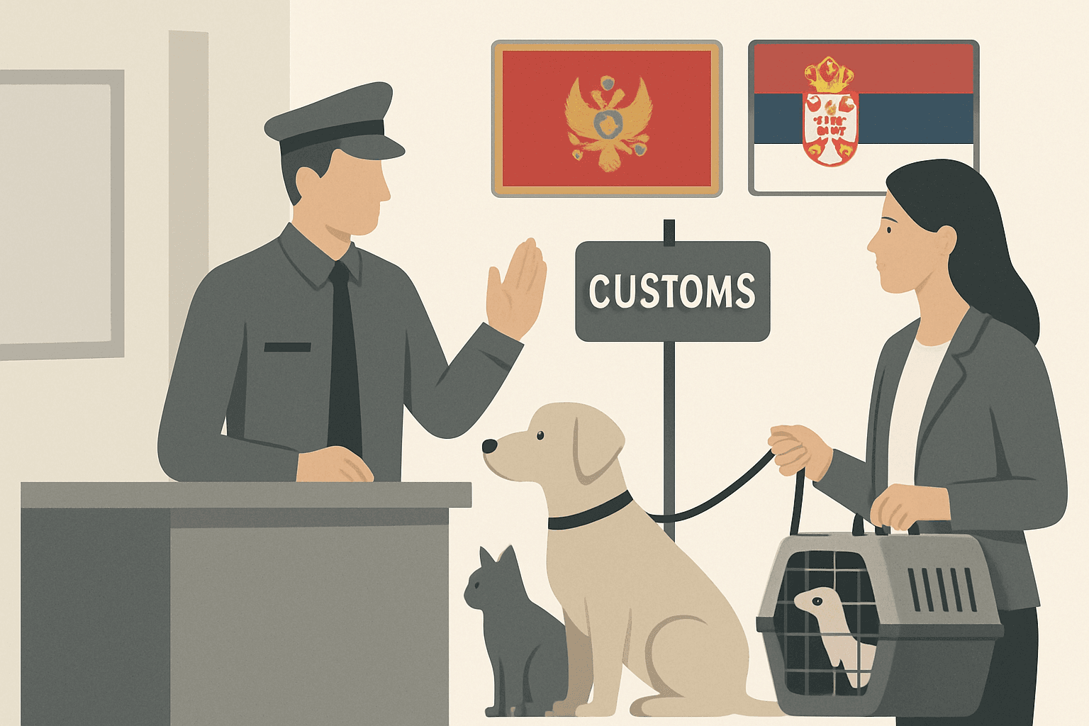 Modification des règles d’importation de chiens, chats et furets du Monténégro et de la Serbie vers l’UE