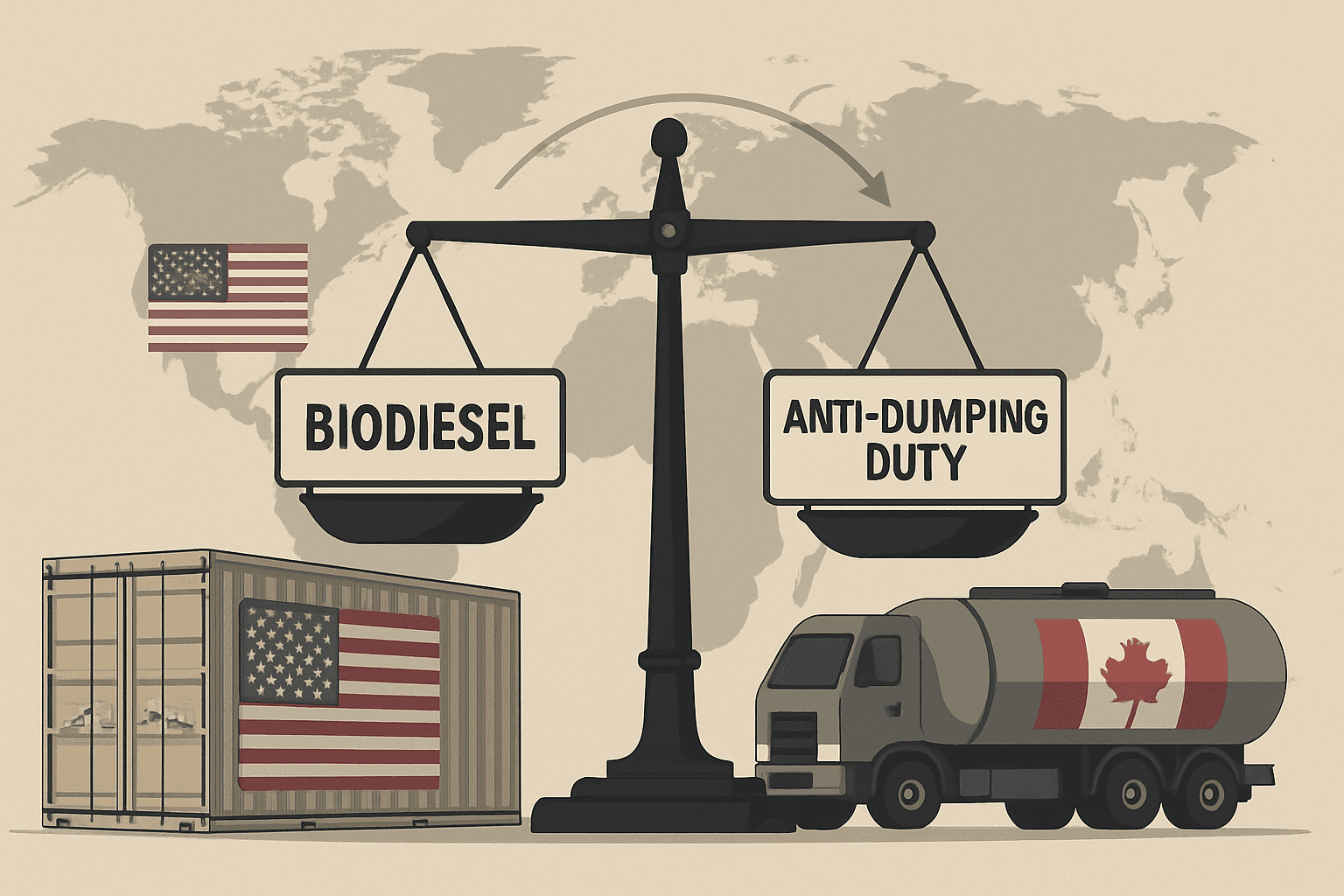 Réexamen du droit antidumping sur le biodiesel américain : demande d'exemption pour un producteur canadien