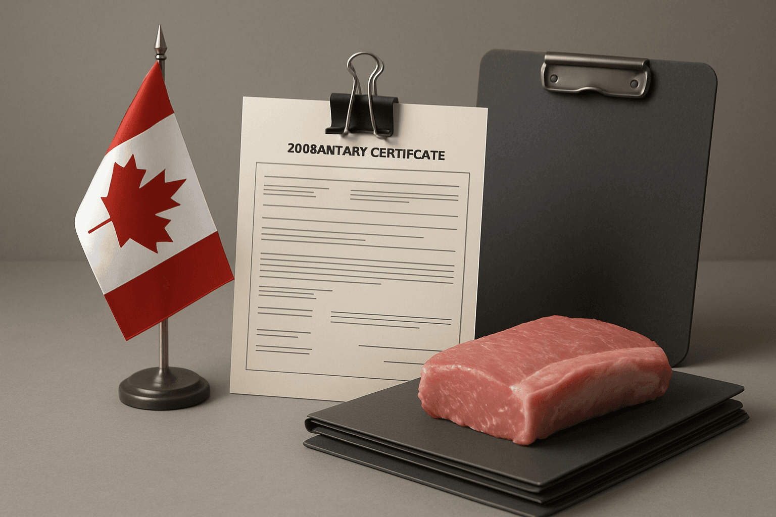 Modification des certificats zoosanitaires pour l'importation de viandes fraîches de porc canadiennes