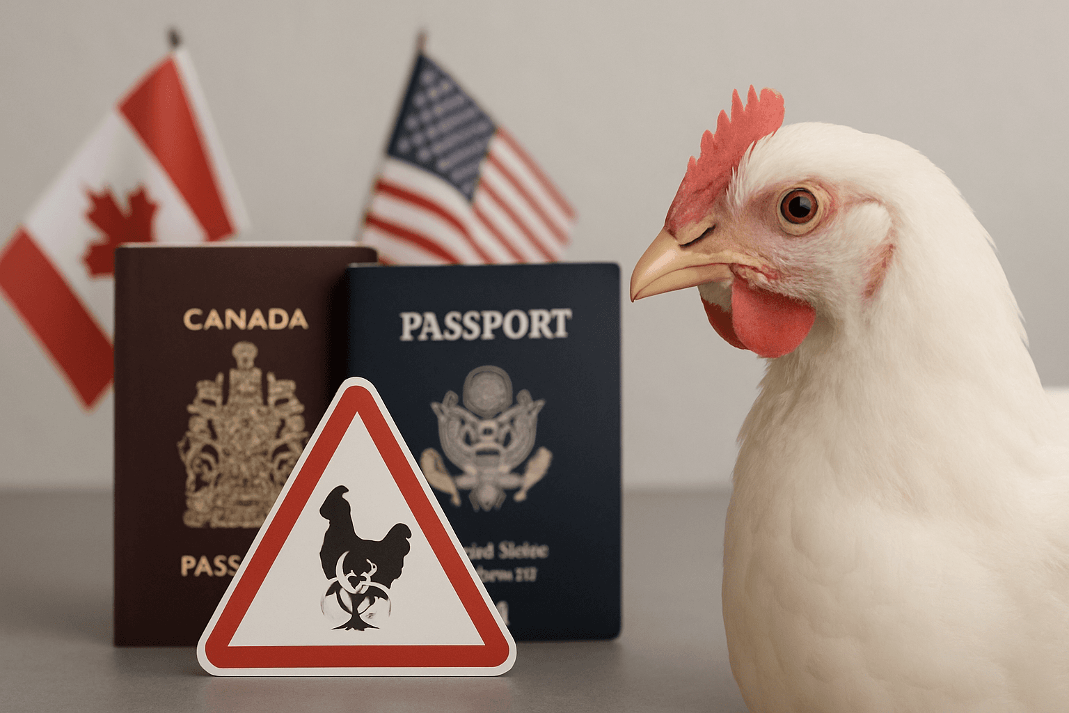 Grippe aviaire : ajustements des mesures d’importation pour volailles du Canada et des États-Unis