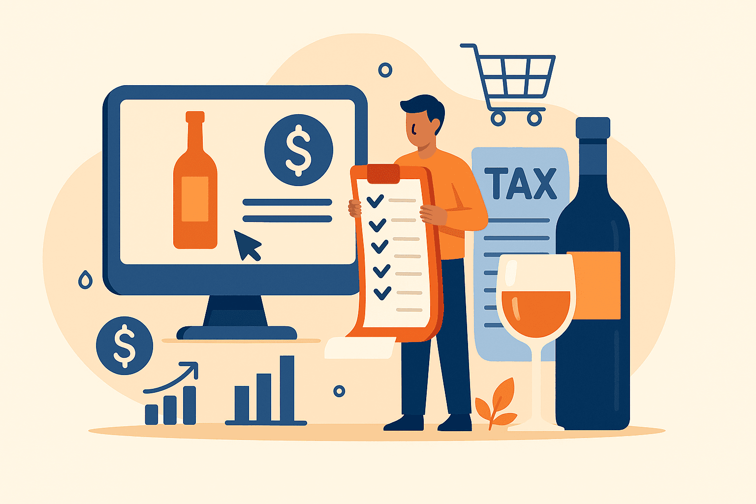Comprendre la fiscalité de l'e-commerce des alcools