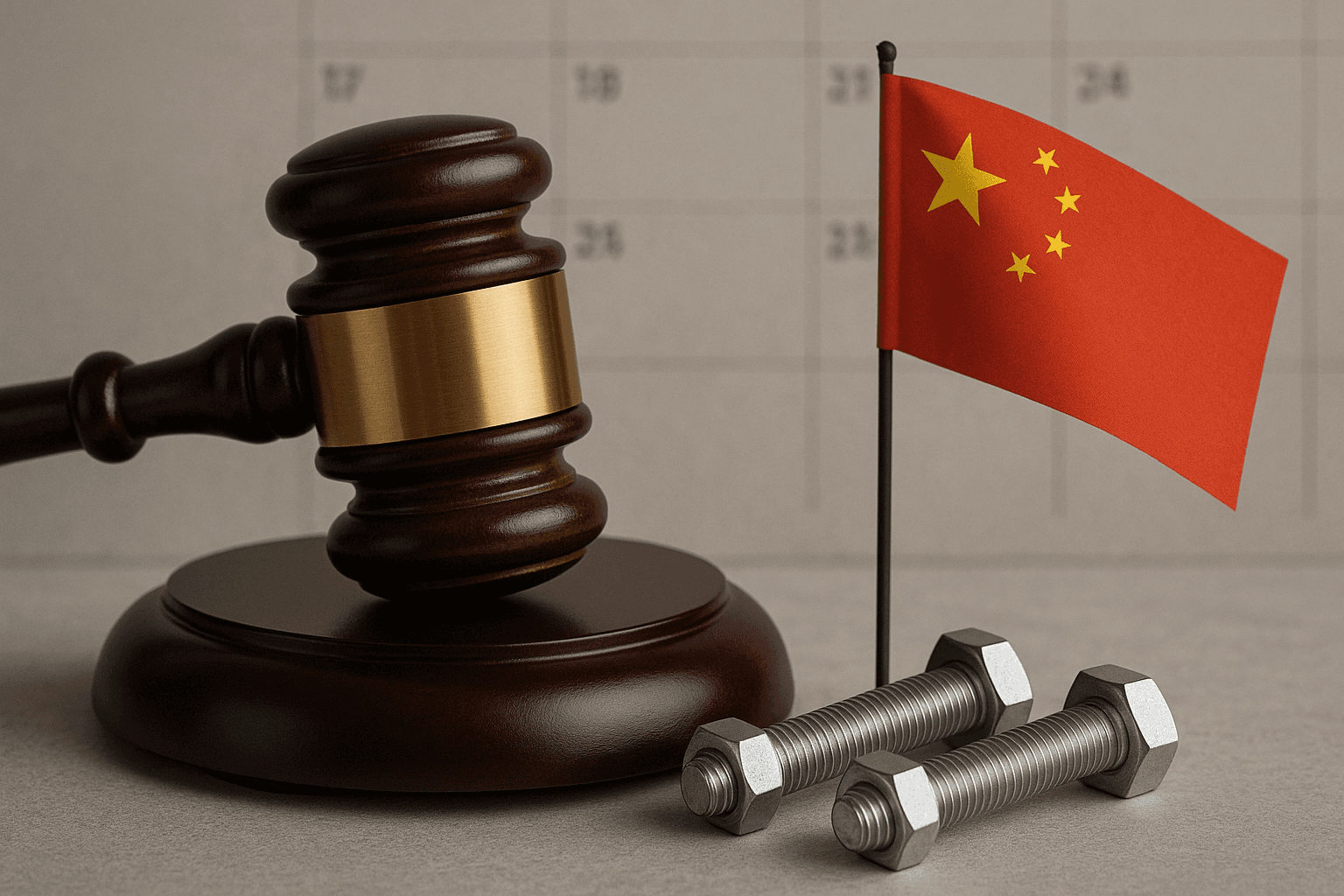 Fixations en fer ou acier de Chine : expiration annoncée des droits antidumping en 2027