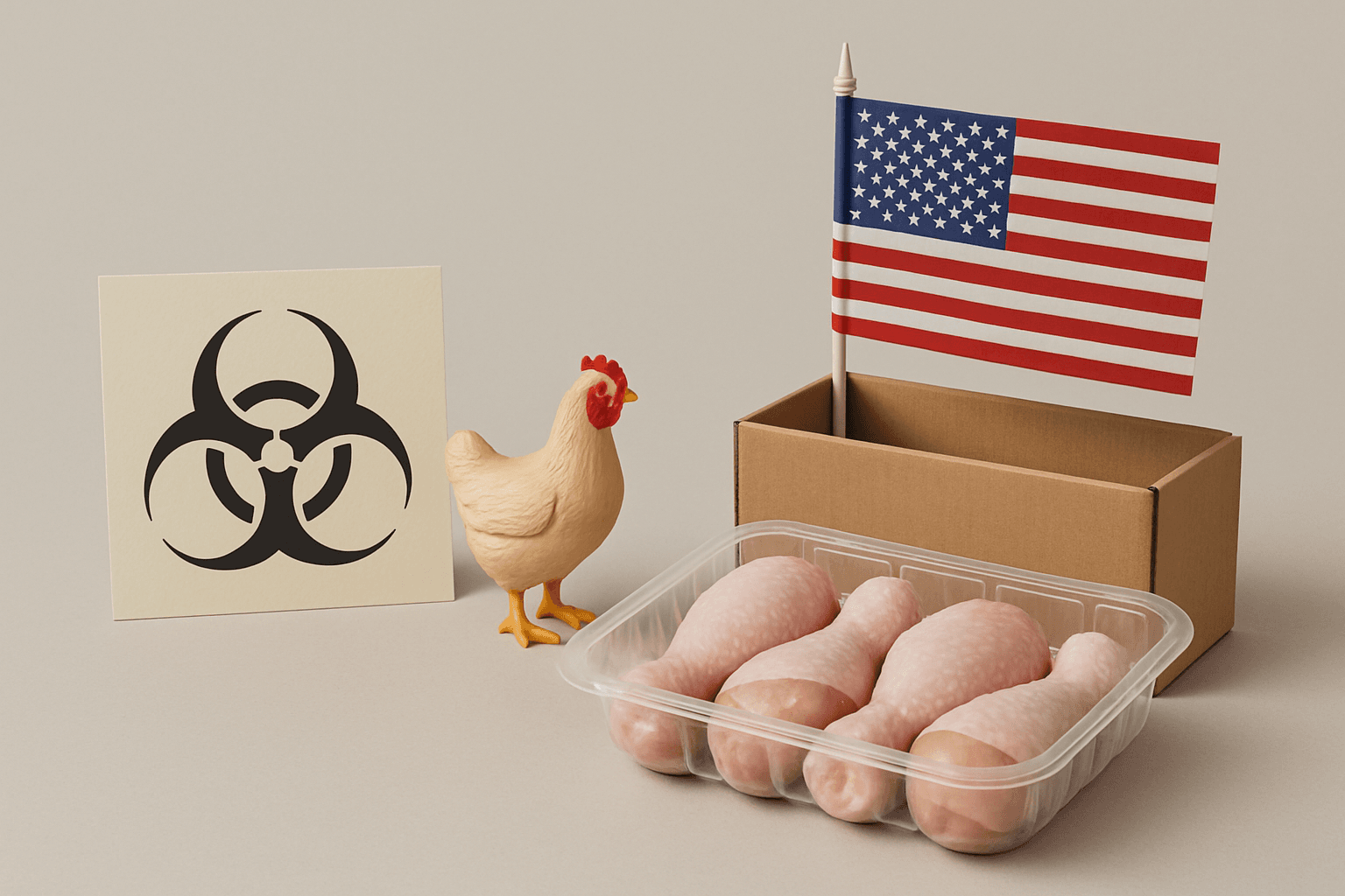 Grippe aviaire : nouvelles restrictions sur les importations de volailles des États-Unis